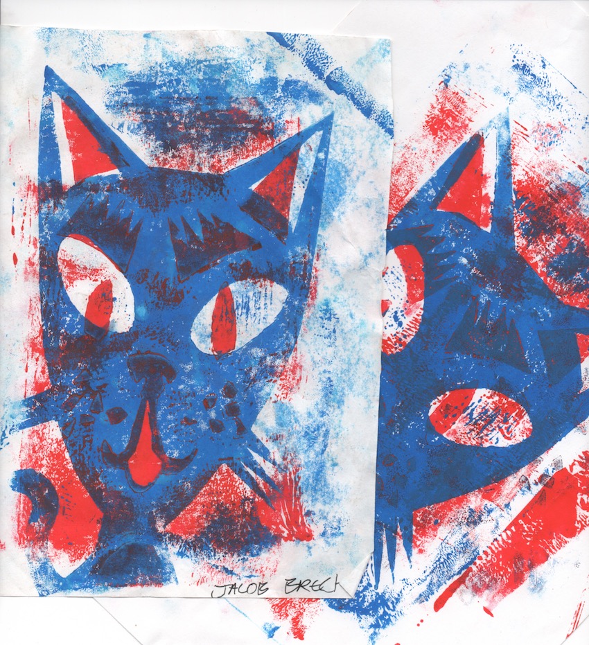 cat misprint cardstock print
